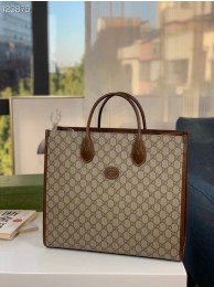 Gucci Medium tote with Interlocking G 674148 brown HY23620vj67