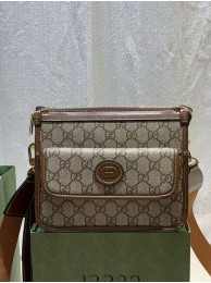 Gucci Messenger bag with Interlocking G 674164 brown HY9410Zr53