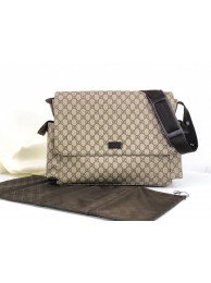 Gucci Messenger Diaper Bag GG Plus 211131 Grey HY16686JD63