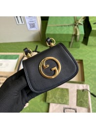 Gucci mini Blondie card case wallet 698635 black HY19439sp14
