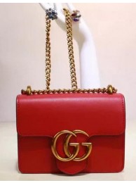Gucci mini GG Marmont Leather Shoulder Bag 431284 Red HY7194EB28