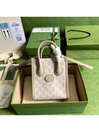 Gucci Mini tote bag with Interlocking G 671623 Beige HY26309nQ90