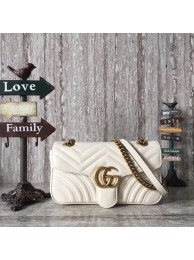 Gucci Now GG Marmont Matelasse Shoulder Bag 443496 OffWhite HY12070KX51