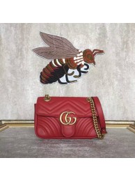 Gucci Now GG Marmont Mini Shoulder Bag 446744 Red HY4703Mc61