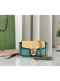 Gucci Online Exclusive GG Marmont mini bag 574969 light blue HY17352XW58