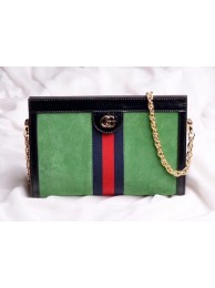Gucci Ophidia Embroidered Medium Shoulder Bag 503876 Green HY9850Jz48