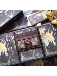 Gucci Ophidia GG card case 523159 brown HY9964bm74