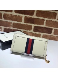 Gucci Ophidia leather zip wallet 523154 white HY15452jf20