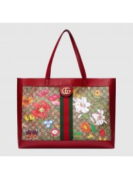 Gucci Ophidia series GG flower medium shopping bag 547947 red HY25022Yr55