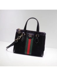 Gucci Ophidia small GG tote bag 547551 Black suede HY19706vm49