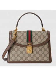 Gucci Ophidia small top handle bag with Web 651055 brown HY10272jo45