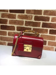 Gucci Padlock GG small bamboo shoulder Backpack 603221 red HY14040nU55