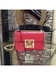 Gucci Padlock Gucci Signature Mini Shoulder Bag 409487 Red HY1283io33