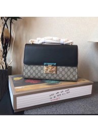 Gucci Padlock Medium GG Shoulder Bag 409486A Black HY20188pA42