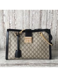 Gucci Padlock Medium GG Shoulder Bag 479197 Black HY26946DO87