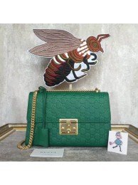 Gucci Padlock Series Gucci Signature Shoulder Bag 409486 Green HY26565Zr53