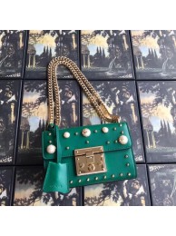 Gucci Padlock small GG Pearl shoulder bag 409487 green HY12098PC54