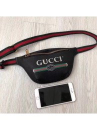 Gucci Print small belt bag 527792 black HY20691NP24