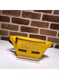 Gucci Print small belt bag 527792 yellow HY18871RX32