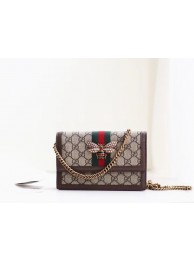 Gucci Queen Margaret GG mini bag 476079 brown HY13513Tk78