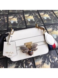 Gucci Queen Margaret small shoulder bag 476542 white HY15494LG44