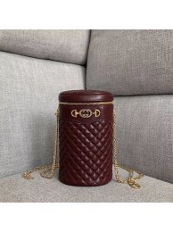 Gucci Quilted leather belt bag 572298 Burgundy HY6169yC28