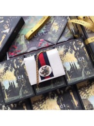 Gucci Rajah chain card case wallet 573790 White HY14213hI90