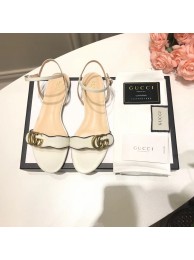 Gucci Sandals Shoes 1CM 7CM 10CM Heels GG6326 White HY21864yC28