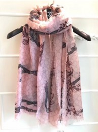Gucci Scarf G2538 Pink Scarf HY15810dV68