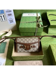 Gucci shoulder bag with Interlocking G 699296 brown HY13331rd58