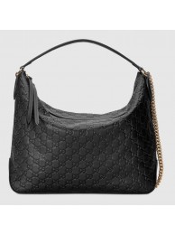 Gucci Signature large hobo bag 477324 black HY11760nS91