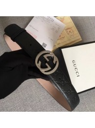 Gucci Signature leather belt 370543 black HY15874DI37