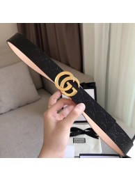 Gucci Signature leather belt 370543 black HY9032uk46