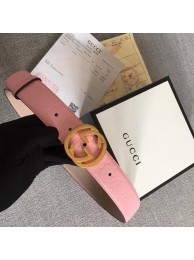 Gucci Signature leather belt 370543 pink HY16067Zw99