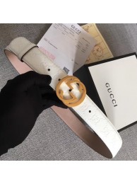 Gucci Signature leather belt 370543 white HY24518fo19