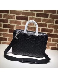 Gucci Signature leather duffle 451169 Black HY20525hc46