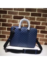 Gucci Signature leather duffle 451169 Blue HY24751kC27