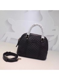 Gucci Signature Leather Top Handle Bag 449654 Black HY17984Is79