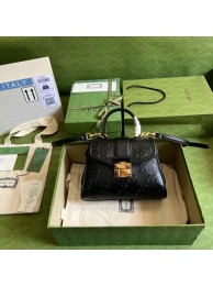 Gucci Small GG top handle bag 675791 black HY15575hT91