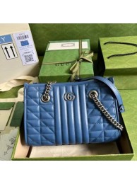 Gucci small leather shoulder bag 681483 blue HY11899MB38