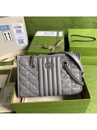 Gucci small leather shoulder bag 681483 grey HY7788lq41