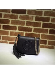 Gucci Soho Chain Shoulder Bag Calfskin Leather 323190 Black HY5470Jz48
