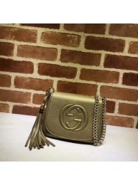 Gucci Soho Chain Shoulder Bag Calfskin Leather 323190 Gold HY20351EW67