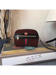Gucci Suede Leather Shoulder Bag 501338 Brown HY13644MO84