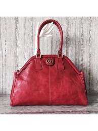 Gucci Suede Leather Top Handle Bag 501015 Red HY23785fJ40