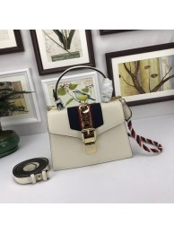 Gucci Sylvie Lather mini Bag 470270 OffWhite HY16552TL77