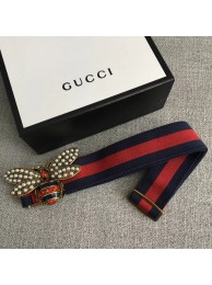 Gucci Sylvie Web belt with bee 453277 red&blue HY10662wn15