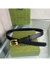 Gucci Thin belt with G buckle 655567 leather HY8078hi67