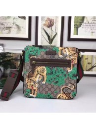 Gucci Tiger GG Supreme Messenger Bag 406408 Green HY9687XW58