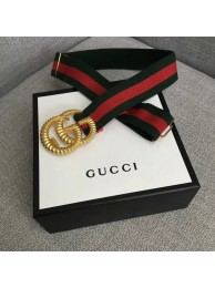 Gucci Web elastic belt with torchon Double G buckle 524101 red&green HY3578iv85